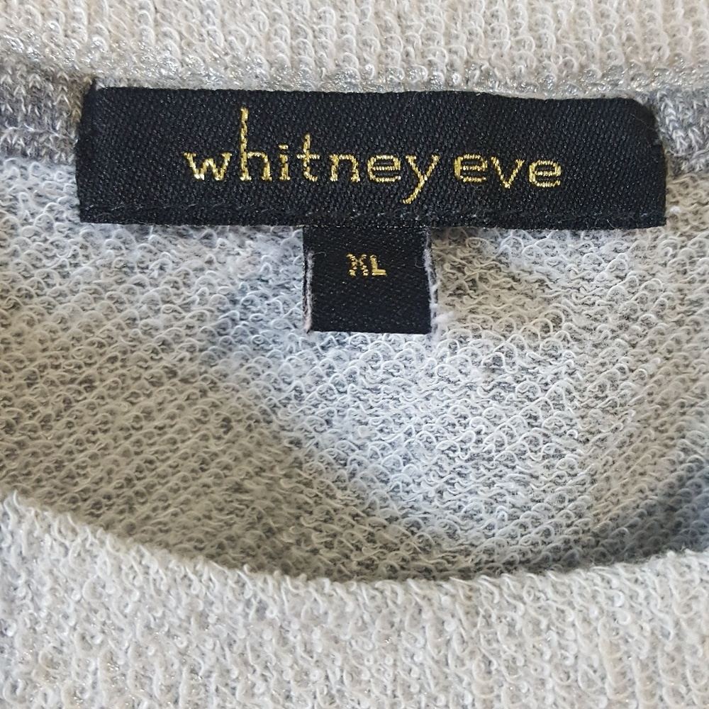 Whitney Eve Gray & Silver Grommet Pullover - Picture 7 of 8